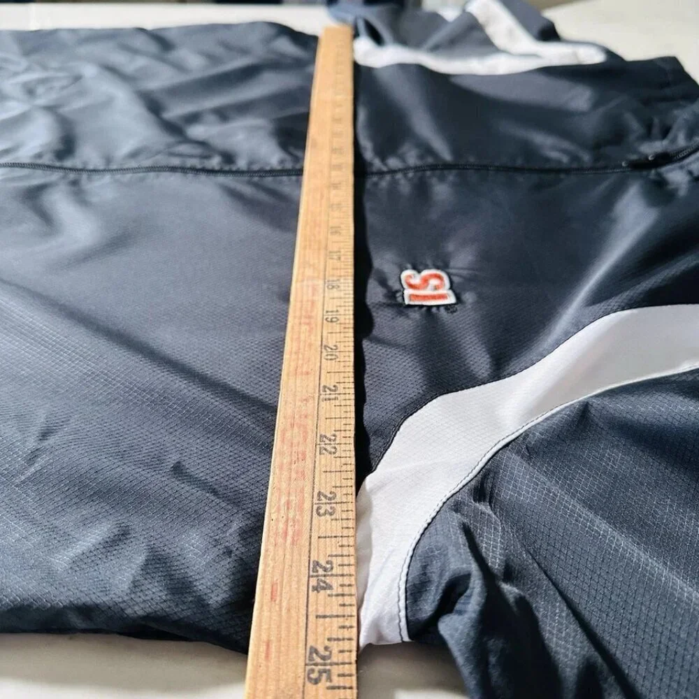 Sports Illustrated Windbreaker Jacket Men's XL Black Charcoal White Lightweight